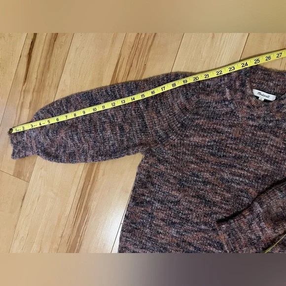 Madewell Space-Dyed Eaton Puff-Sleeve Pullover Sweater - Picture 5 of 9